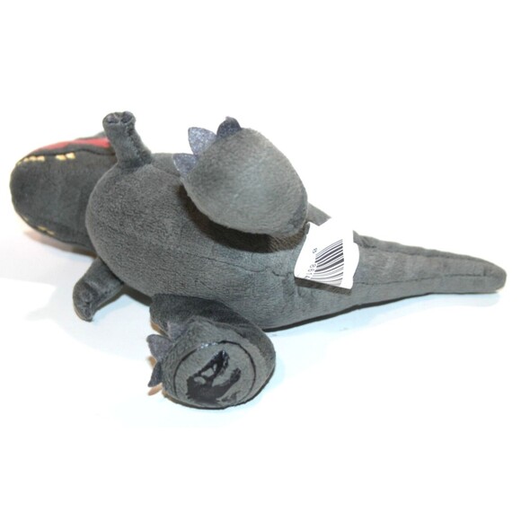 Jurassic World Mini Dinosaur Plush T Rex 7 Inch Stuffed Animal Gray Red Kids Toy - Picture 5 of 7